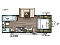 Wildwood X-Lite 230BHXL Floorplan