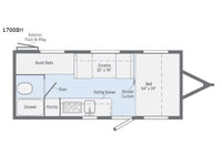 Micro Minnie 1700BH Floorplan