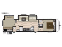 Hideout 308BHDS Floorplan