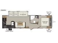 Passport 2900RK Grand Touring Floorplan Image