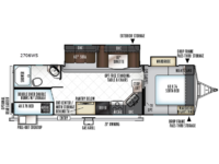 Rockwood Ultra Lite 2706WS Floorplan