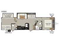 Passport 3350BH Grand Touring Floorplan Image