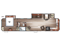 Cherokee Destination Trailers 39FK Floorplan Image