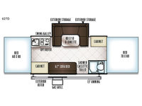 Flagstaff Classic 627D Floorplan Image