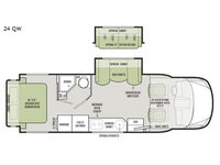 Wayfarer 24 QW Floorplan Image