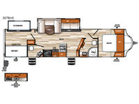 Vibe 307BHS Floorplan Image