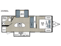 Kodiak Ultra Lite 253RBSL Floorplan Image
