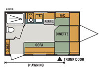 Sportsmen Classic 130RB Floorplan