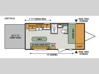 Sportsmen LE 190THLE Floorplan Image