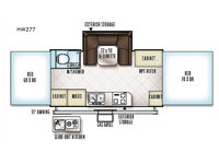 Rockwood High Wall Series HW277 Floorplan Image