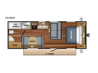 Jay Flight SLX Western Edition 232RBW Floorplan Image