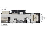 Kodiak Ultra-Lite 332BHSL Floorplan Image