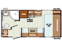 Vintage Cruiser 17SCD Floorplan Image