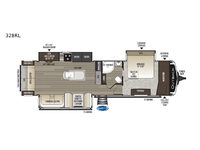 Outback 328RL Floorplan Image