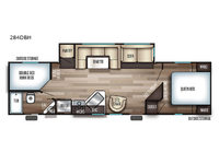 Cherokee 284DBH Floorplan