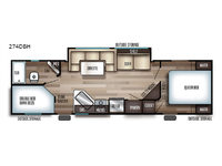 Cherokee 274DBH Floorplan