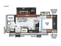 Rockwood Mini Lite 2511S Floorplan