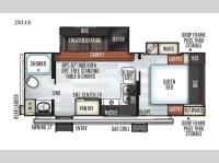 Rockwood Mini Lite 2511S Floorplan
