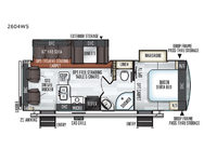 Rockwood Ultra Lite 2604WS Floorplan Image