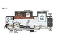 Rockwood Ultra Lite 2912BS Floorplan