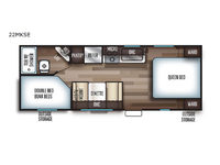 Cherokee Grey Wolf 22MKSE Floorplan