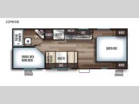 Cherokee Grey Wolf 22MKSE Floorplan