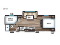 Cherokee Grey Wolf 23DBH Floorplan Image