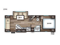Cherokee Grey Wolf 23MK Floorplan Image