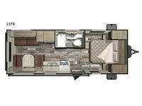 Mossy Oak 21FB Floorplan Image