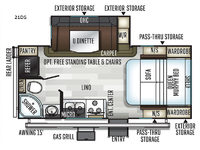 Flagstaff Micro Lite 21DS Floorplan