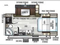 Flagstaff Micro Lite 21DS Floorplan Image