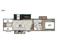 Chaparral Lite 29BH Floorplan Image