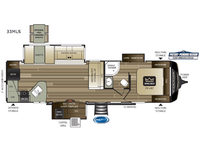 Cougar Half-Ton Series 33MLS Floorplan Image