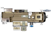 Cougar Half-Ton Series 34TSB Floorplan