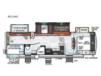 Rockwood Signature Ultra Lite 8311WS Floorplan