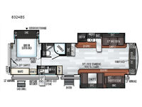 Rockwood Signature Ultra Lite 8324BS Floorplan Image