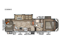 Durango 286BHD Floorplan Image
