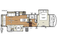 Sierra 345RLOK Floorplan Image