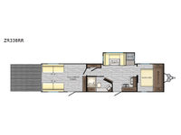 Zinger 338RR Floorplan Image