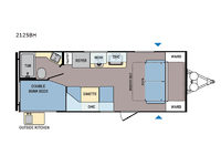 Coleman Light LX 2125BH Floorplan Image