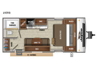 Jay Flight SLX 7 195RB Floorplan Image