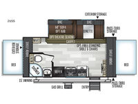 Flagstaff Shamrock 21SS Floorplan Image
