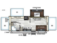 Flagstaff Shamrock 233S Floorplan Image