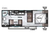 Salem Cruise Lite 241QBXL Floorplan Image