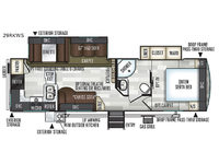 Flagstaff Super Lite 29RKWS Floorplan Image