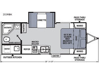 Apex Nano 203RBK Floorplan