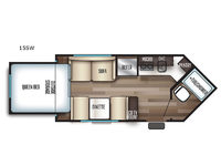 Cherokee Wolf Pup 15SW Floorplan Image