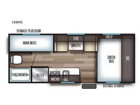 Cherokee Wolf Pup 16BHS Floorplan Image