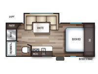 Cherokee Wolf Pup 16PF Floorplan Image