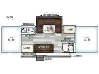 Flagstaff Classic 627D Floorplan